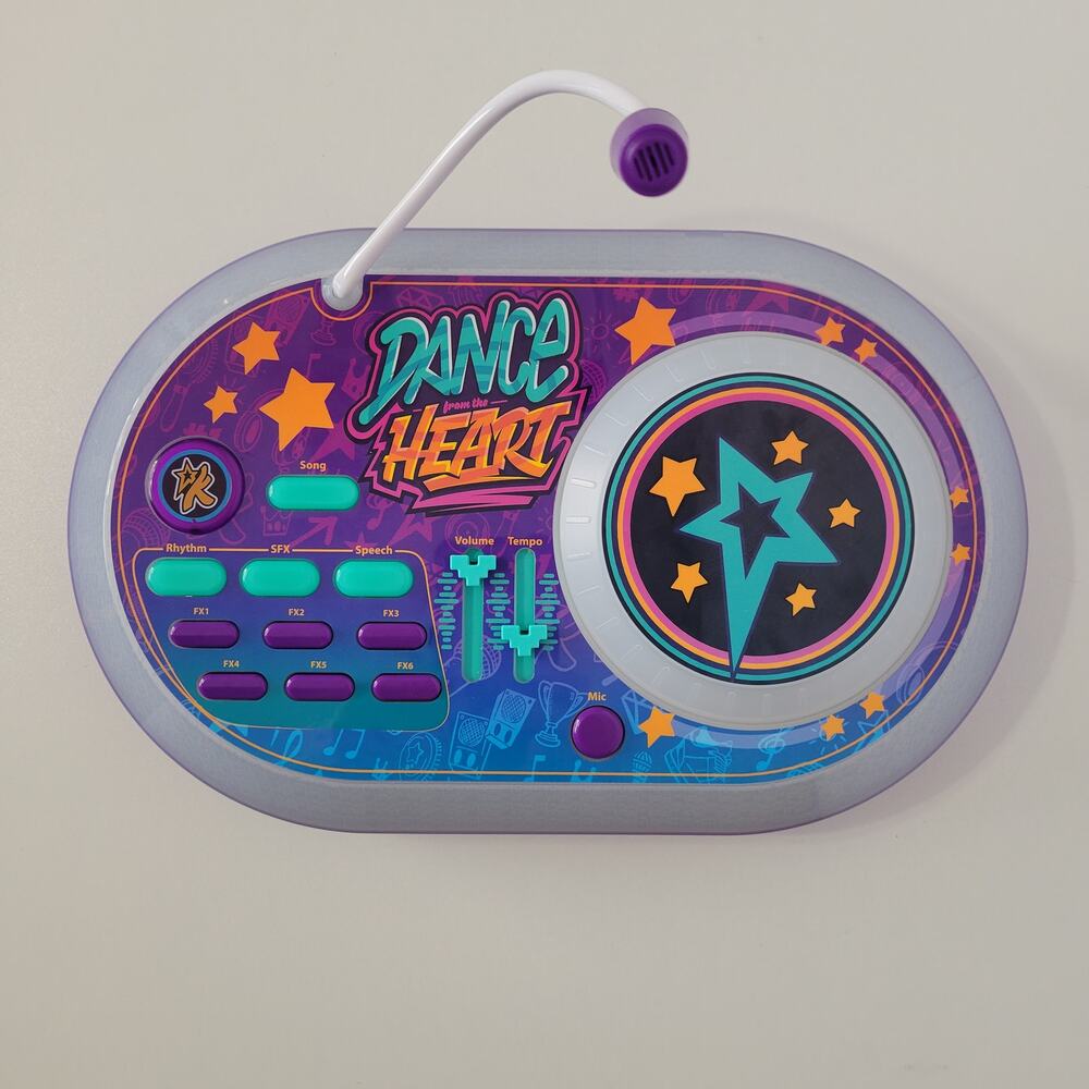 eKids Dance From The Heart DJ Party Mixer Turntable Toy Microphone Tested